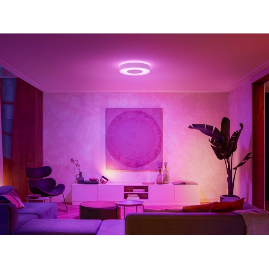 Philips - LED RGB Stmívatelné stropní svítidlo Hue INFUSE LED/52,5W/230V 2000-6500K pr. 425 mm bílá