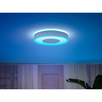 Philips - LED RGB Stmívatelné stropní svítidlo Hue INFUSE LED/52,5W/230V 2000-6500K pr. 425 mm bílá