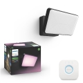 Philips - LED RGB Stmívatelný venkovní reflektor Hue DISCOVER LED/15W/230V 2000-6500K IP44 + Hue bridge