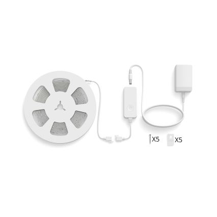 Philips - LED RGBIC Stmívatelný pásek SMART STRIP 4m LED/12W/230V 2700-6500K Wi-Fi