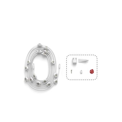 Philips - LED RGBW Prodlužovací stmívatelný venkovní řetěz Hue FESTAVIA 16xLED 9m 1000-20000K IP65