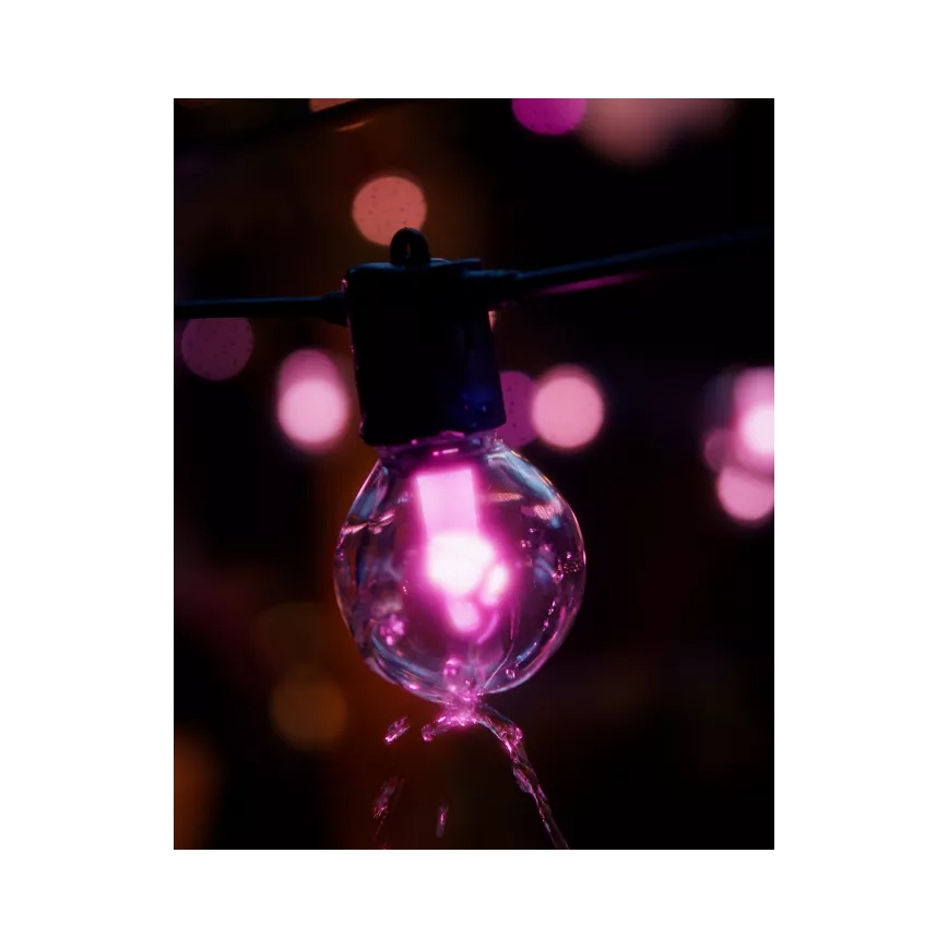 Philips - LED RGBW Prodlužovací stmívatelný venkovní řetěz Hue FESTAVIA 20xLED 14m IP65