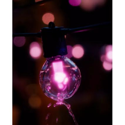 Philips - LED RGBW Prodlužovací stmívatelný venkovní řetěz Hue FESTAVIA 30xLED 21m IP65