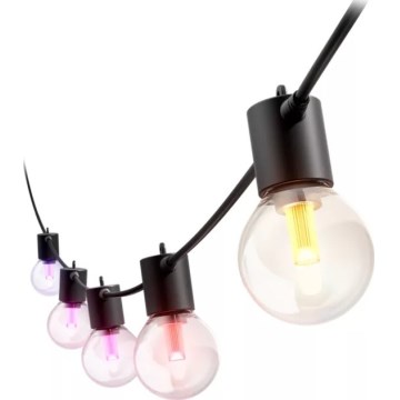 Philips - LED RGBW Prodlužovací stmívatelný venkovní řetěz Hue FESTAVIA 10xLED 7m IP65