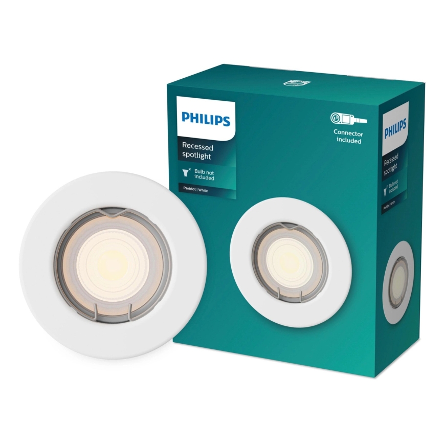 Philips - LED RGBW Stmívatelné podhledové svítidlo PERIDOT 1xGU10/6,5W/230V 2700-6500K bílá