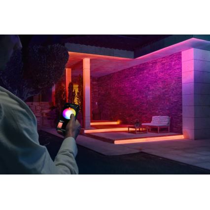 Philips - LED RGBW Stmívatelný venkovní pásek Hue FLUX 5m LED/30W/230V 2200-6500K IP67 + senzor pohybu