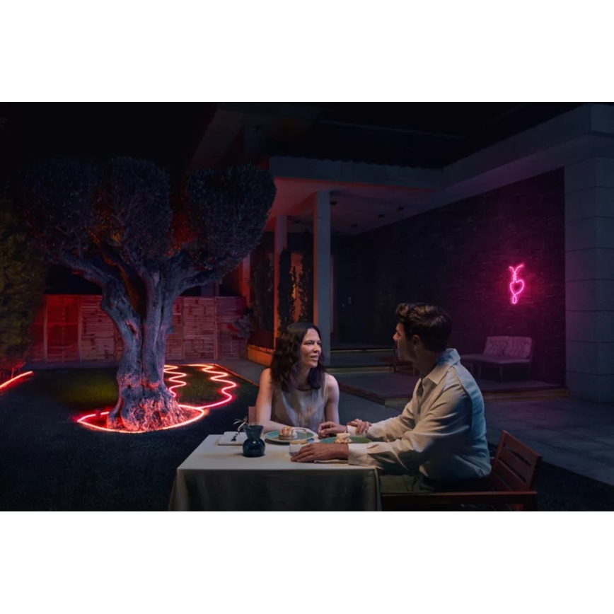 Philips - LED RGBW Stmívatelný venkovní pásek Hue NEON 10m LED/30W/230V 2200-6500K IP67