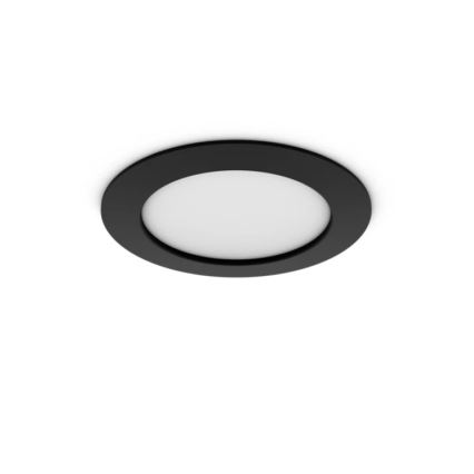 Philips - LED RGBW Stmívatelné koupelnové podhledové svítidlo Hue SLIM LED/12W/230V 1000-20000K černá IP44
