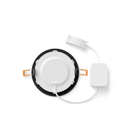 Philips - LED RGBW Stmívatelné koupelnové podhledové svítidlo Hue SLIM LED/12W/230V 1000-20000K černá IP44