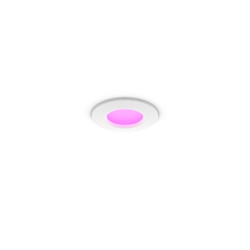 Philips - LED RGBW Stmívatelné koupelnové podhledové svítidlo Hue SLIM LED/8,3W/230V 1000-20000K bílá IP44