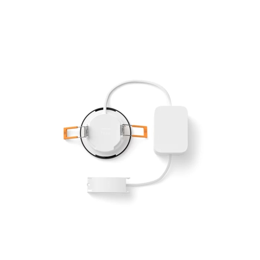 Philips - LED RGBW Stmívatelné koupelnové podhledové svítidlo Hue SLIM LED/8,3W/230V 1000-20000K černá P44