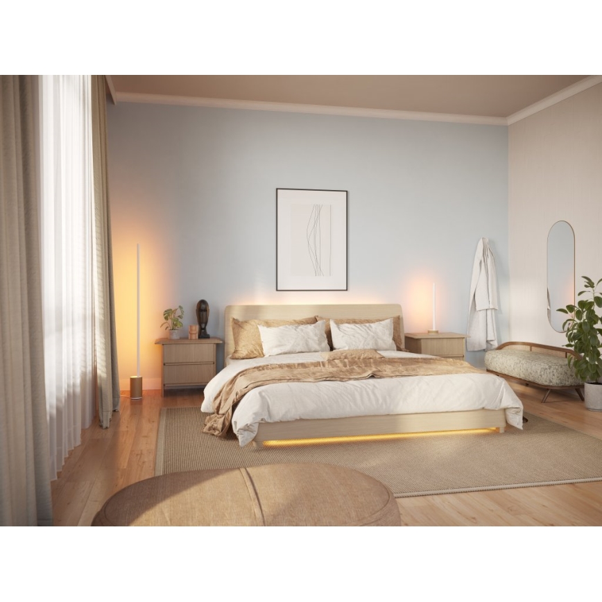 Philips - LED RGBW Stmívatelná stojací lampa Hue SIGNE LED/29W/230V 2000-6500K béžová
