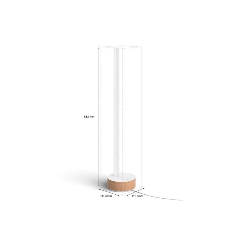 Philips - LED RGBW Stmívatelná stolní lampa Hue SIGNE LED/11,8W/230V 2000-6500K
