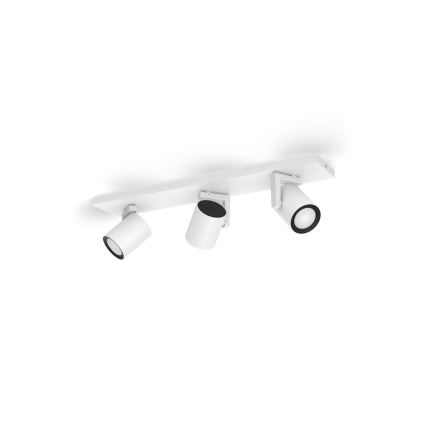 Philips - LED RGBW Stmívatelné bodové svítidlo Hue ARGENTA 3xGU10/4,2W/230V 2000-6500K