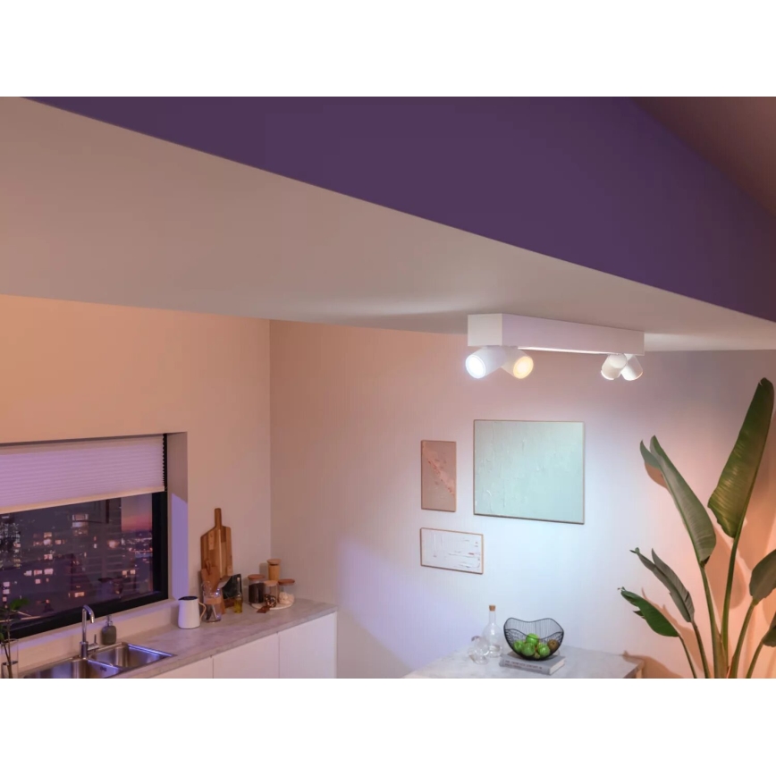 Philips - LED RGBW Stmívatelné bodové svítidlo Hue CENTRIS 4xGU10/4,2W/230V + LED/11W 2000-6500K