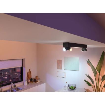 Philips - LED RGBW Stmívatelné bodové svítidlo Hue CENTRIS 4xGU10/4,2W/230V + LED/11W 2000-6500K
