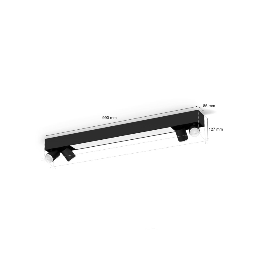 Philips - LED RGBW Stmívatelné bodové svítidlo Hue CENTRIS 4xGU10/4,2W/230V + LED/11W 2000-6500K