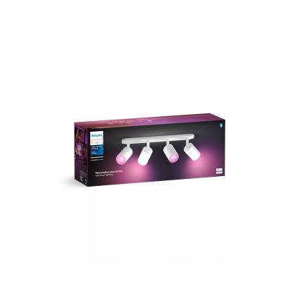 Philips - LED RGBW Stmívatelné bodové svítidlo Hue FUGATO 4xGU10/4,2W/230V 2000-6500K bílá