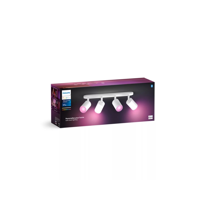 Philips - LED RGBW Stmívatelné bodové svítidlo Hue FUGATO 4xGU10/4,2W/230V 2000-6500K bílá