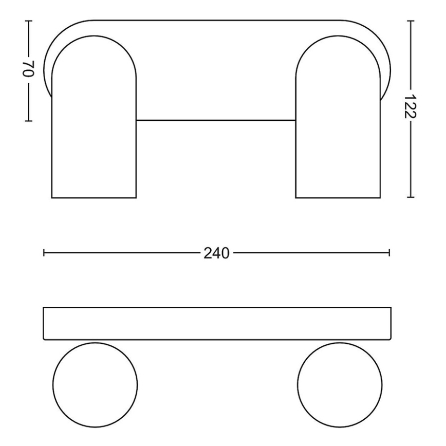 Philips - LED RGBW Stmívatelné bodové svítidlo PONGEE 2xGU10/4,8W/230V 3000K černá + dálkové ovládání