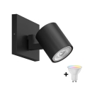 Philips - LED RGBW Stmívatelné bodové svítidlo RUNNER 1xGU10/6,5W/230V 2700-6500K černá