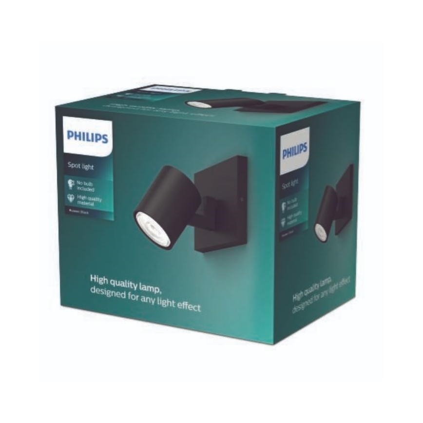 Philips - LED RGBW Stmívatelné bodové svítidlo RUNNER 1xGU10/6,5W/230V 2700-6500K černá