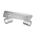 Philips - LED RGBW Stmívatelné bodové svítidlo RUNNER 2xGU10/6,5W/230V 2700-6500K matný chrom