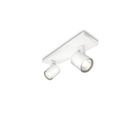 Philips - LED RGBW Stmívatelné bodové svítidlo RUNNER 2xGU10/6,5W/230V 2700-6500K bílá