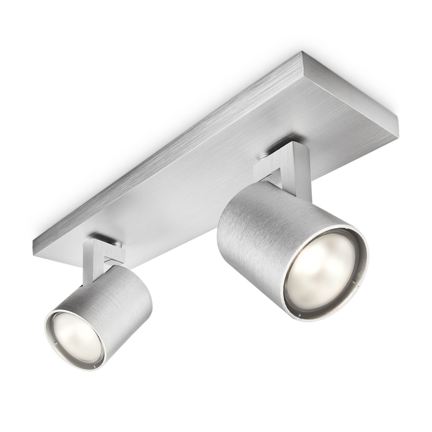 Philips - LED RGBW Stmívatelné bodové svítidlo RUNNER 2xGU10/6,5W/230V 2700-6500K matný chrom