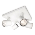 Philips - LED RGBW Stmívatelné bodové svítidlo RUNNER 4xGU10/6,5W/230V 2700-6500K bílá