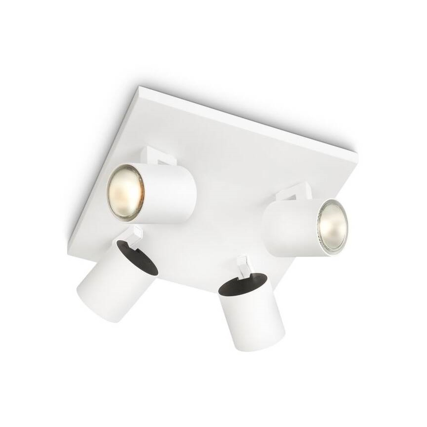 Philips - LED RGBW Stmívatelné bodové svítidlo RUNNER 4xGU10/6,5W/230V 2700-6500K bílá