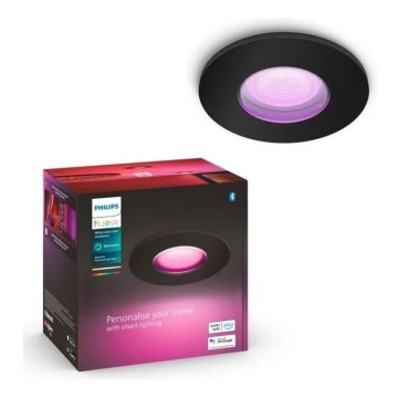 Philips - LED RGBW Stmívatelné koupelnové podhledové svítidlo Hue XAMENTO GU10/5,7W/230V IP44 2200-6500K