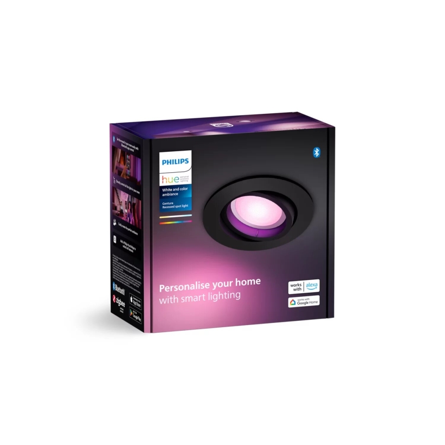 Philips - LED RGBW Stmívatelné podhledové svítidlo Hue CENTURA 1xGU10/4,2W/230V 2000-6500K