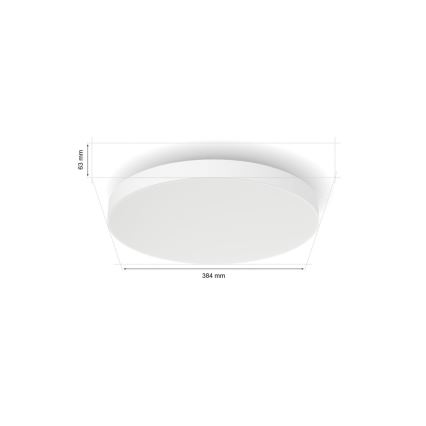 Philips - LED RGBW Stmívatelné stropní svítidlo Hue DATURA LED/48W/230V 2000-6500K