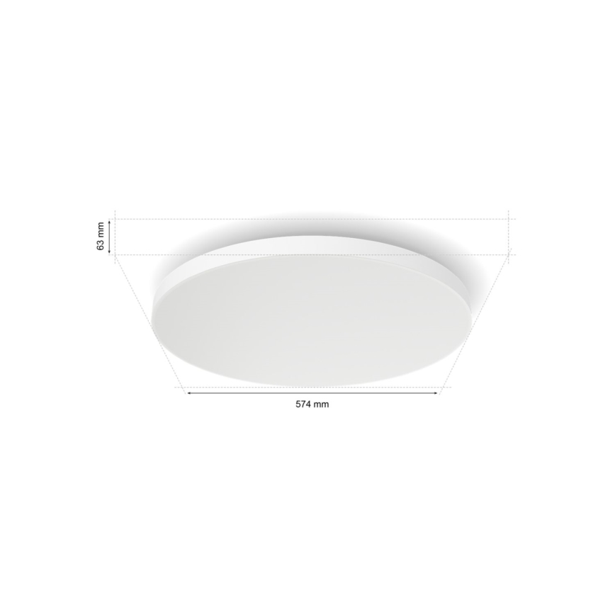 Philips - LED RGBW Stmívatelné stropní svítidlo Hue DATURA LED/67W/230V 2000-6500K