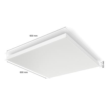 Philips - LED RGBW Stmívatelné stropní svítidlo Hue DATURA LED/67W/230V 2000-6500K