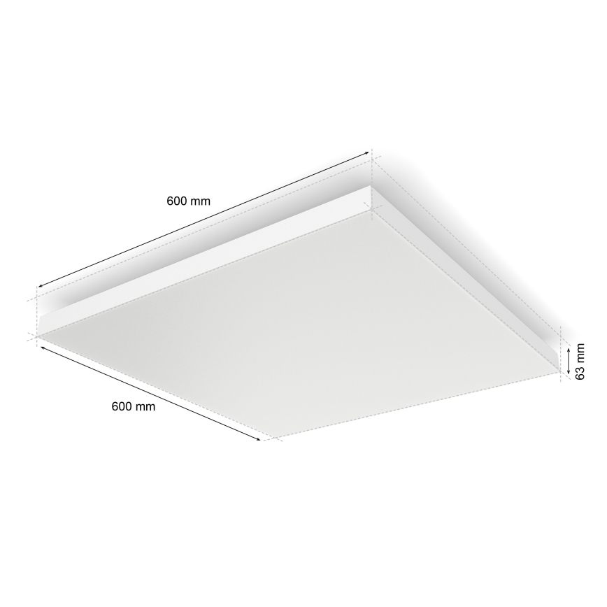 Philips - LED RGBW Stmívatelné stropní svítidlo Hue DATURA LED/67W/230V 2000-6500K