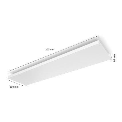 Philips - LED RGBW Stmívatelné stropní svítidlo Hue DATURA LED/67W/230V 2000-6500K