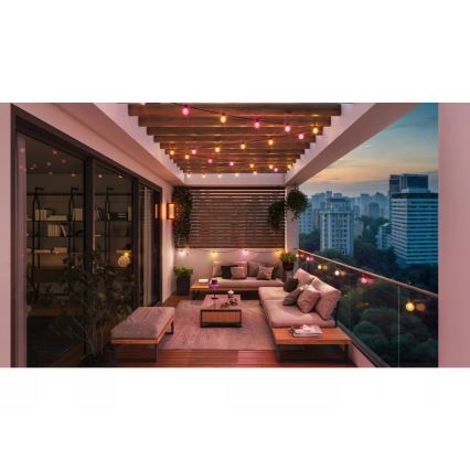 Philips - LED RGBW Stmívatelný venkovní řetěz Hue FESTAVIA 20xLED 14m IP65
