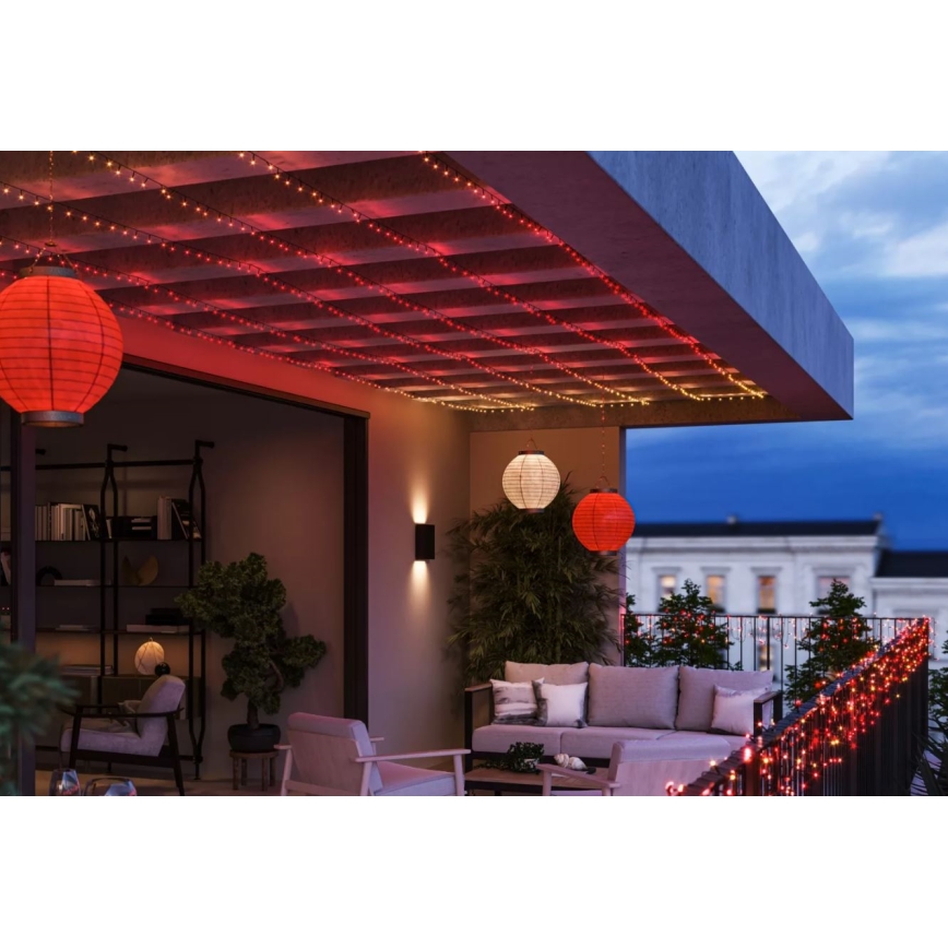 Philips - LED RGBW Stmívatelný venkovní řetěz HUE WHITE AND COLOR AMBIANCE 250xLED 24,4 m 2000-6500K IP54