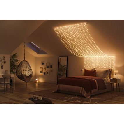 Philips - LED RGBW Stmívatelný venkovní řetěz HUE WHITE AND COLOR AMBIANCE 250xLED 24,4 m 2000-6500K IP54