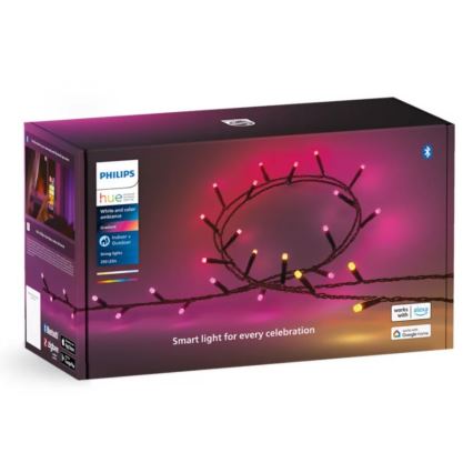 Philips - LED RGBW Stmívatelný venkovní řetěz HUE WHITE AND COLOR AMBIANCE 250xLED 24,4 m 2000-6500K IP54