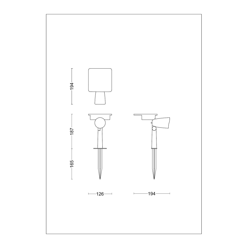 Philips - LED Solární bodové svítidlo ASHLYN LED/1,4W/3,7V 2700K IP44