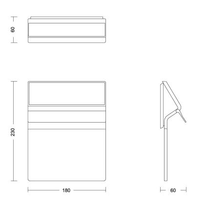 Philips - LED Solární domovní číslo ENKARA LED/0,2W/3,7V IP44