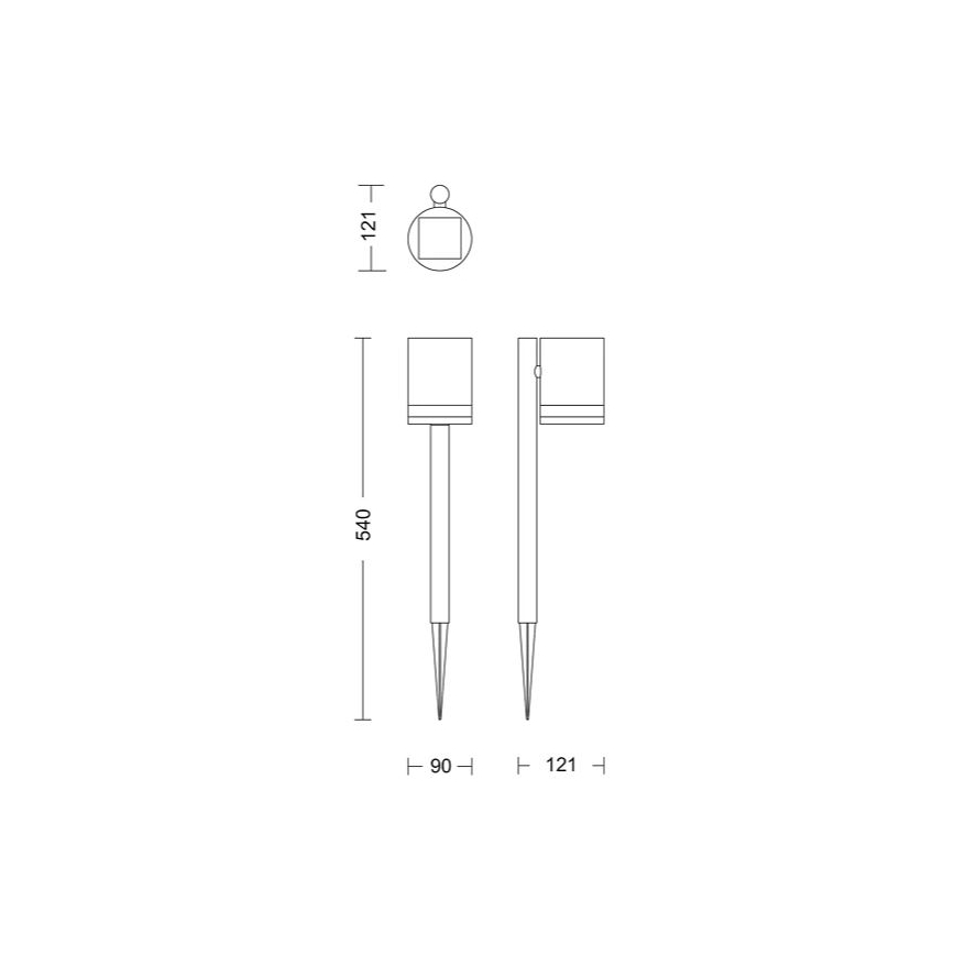 Philips - LED Solární lampa FYCE LED/1,5W/3,7V IP44