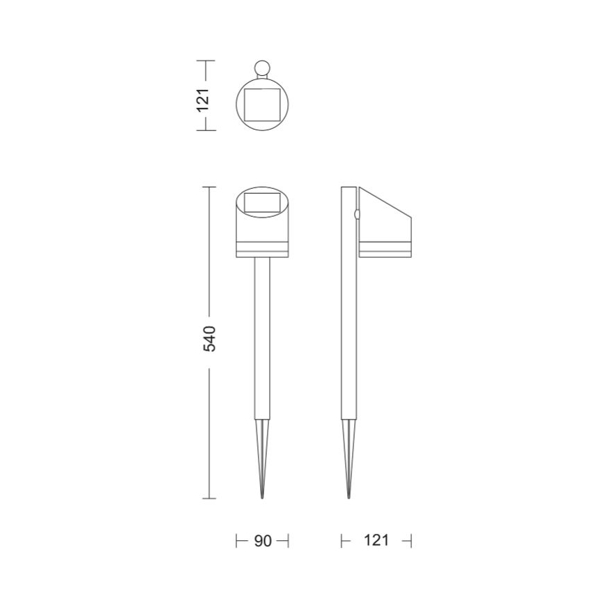 Philips - LED Solární lampa FYCE LED/1,5W/3,7VIP44