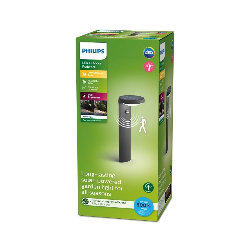 Philips - LED Solární lampa se senzorem LED/1,2W/4V 1800 mAh 3000K IP44