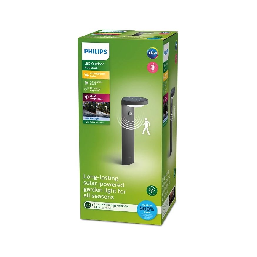 Philips - LED Solární lampa se senzorem pohybu a soumraku LED/1,2W/4V 1800 mAh 4000K IP44
