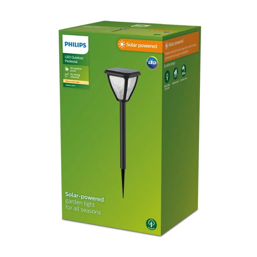 Philips - LED Solární lampa VAPORA LED/1,5W/3,7V 1500 mAh IP44