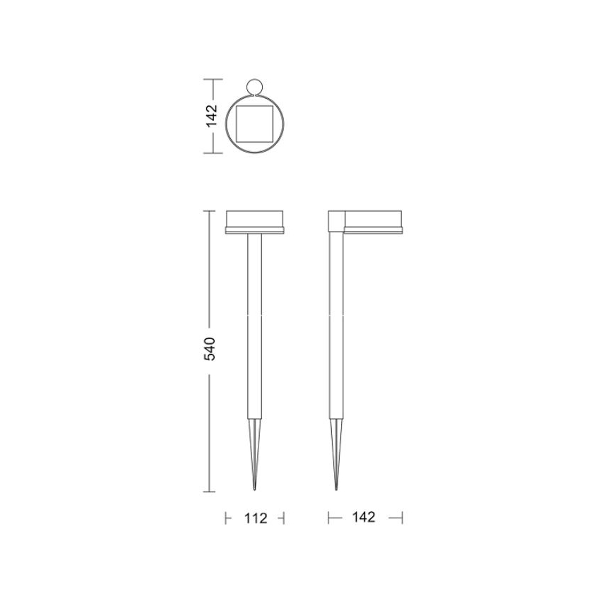 Philips - LED Solární lampa VYNCE LED/1,5W/3,7V IP44